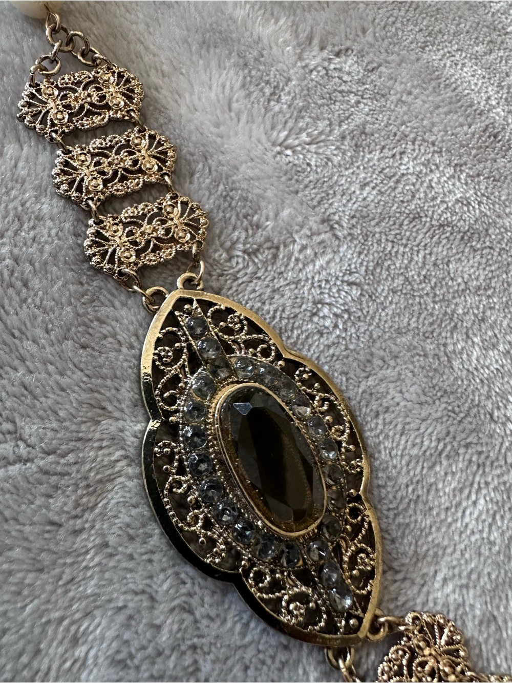 Vintage Inspired Gold-Tone Necklace